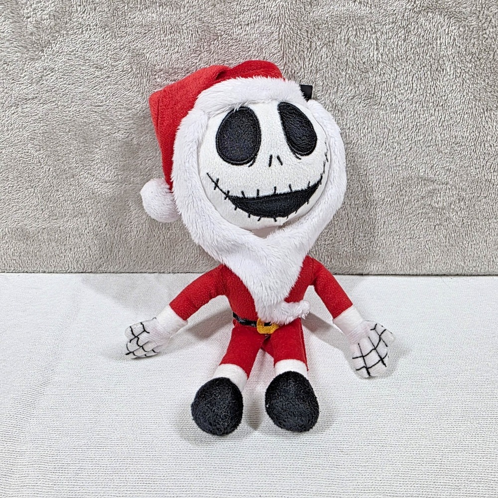 Disney Mini Plush Nightmare Before Christmas Jack Skellington Santa With Tag